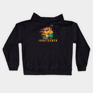 Free-ish, Independence Day, Black History Kids Hoodie